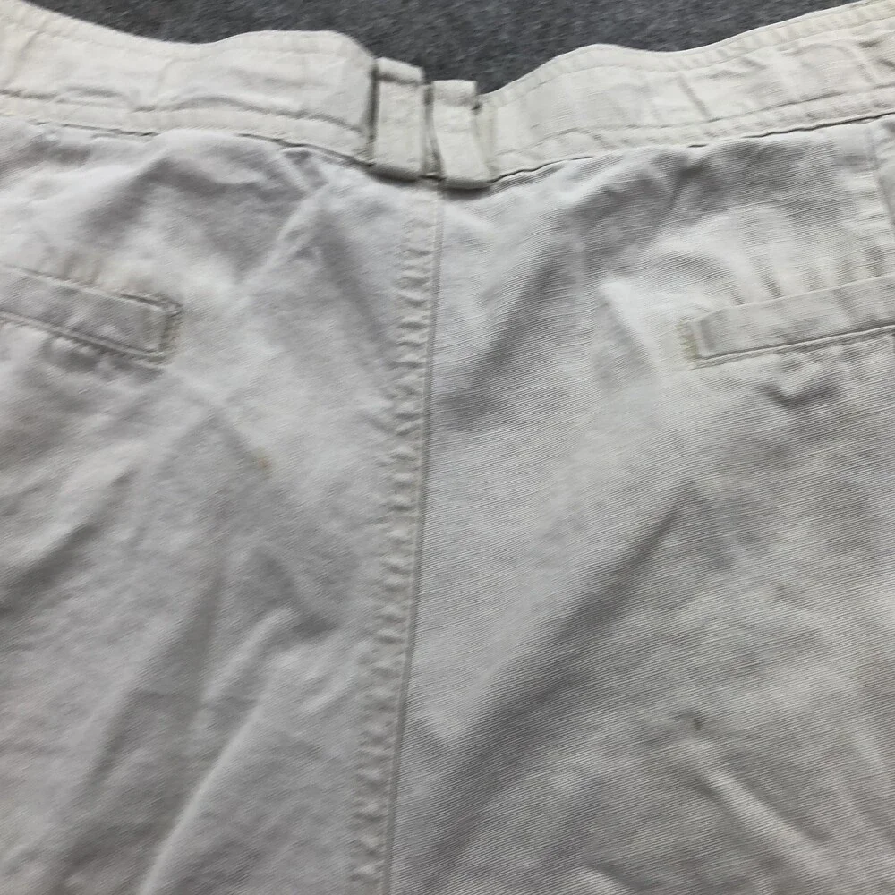 Vintage Bugle Boy Pants Mens 32x32 White Chino Relaxed Pleated Basics Casual